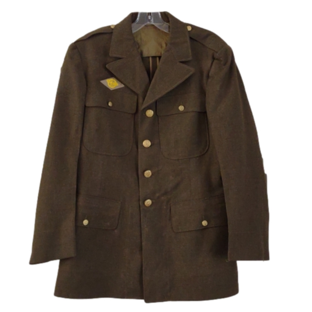 Vintage WWII Wool US Airforce Military Jacket Blazer